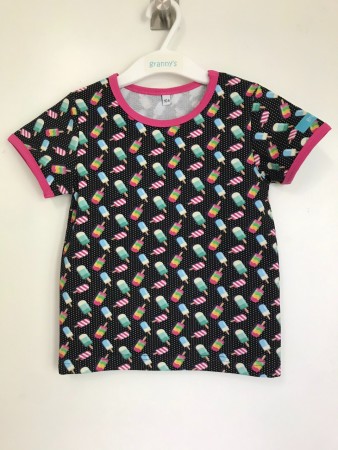 T-shirt glassar, storlek 104, 190:-