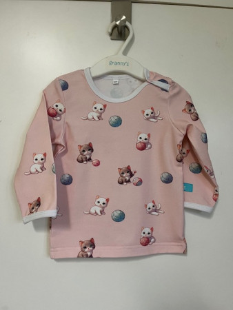 Tröja rosa katter storlek 80, 215:-