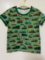 T-shirt grön arbetsfordon storlek 104, 190:-